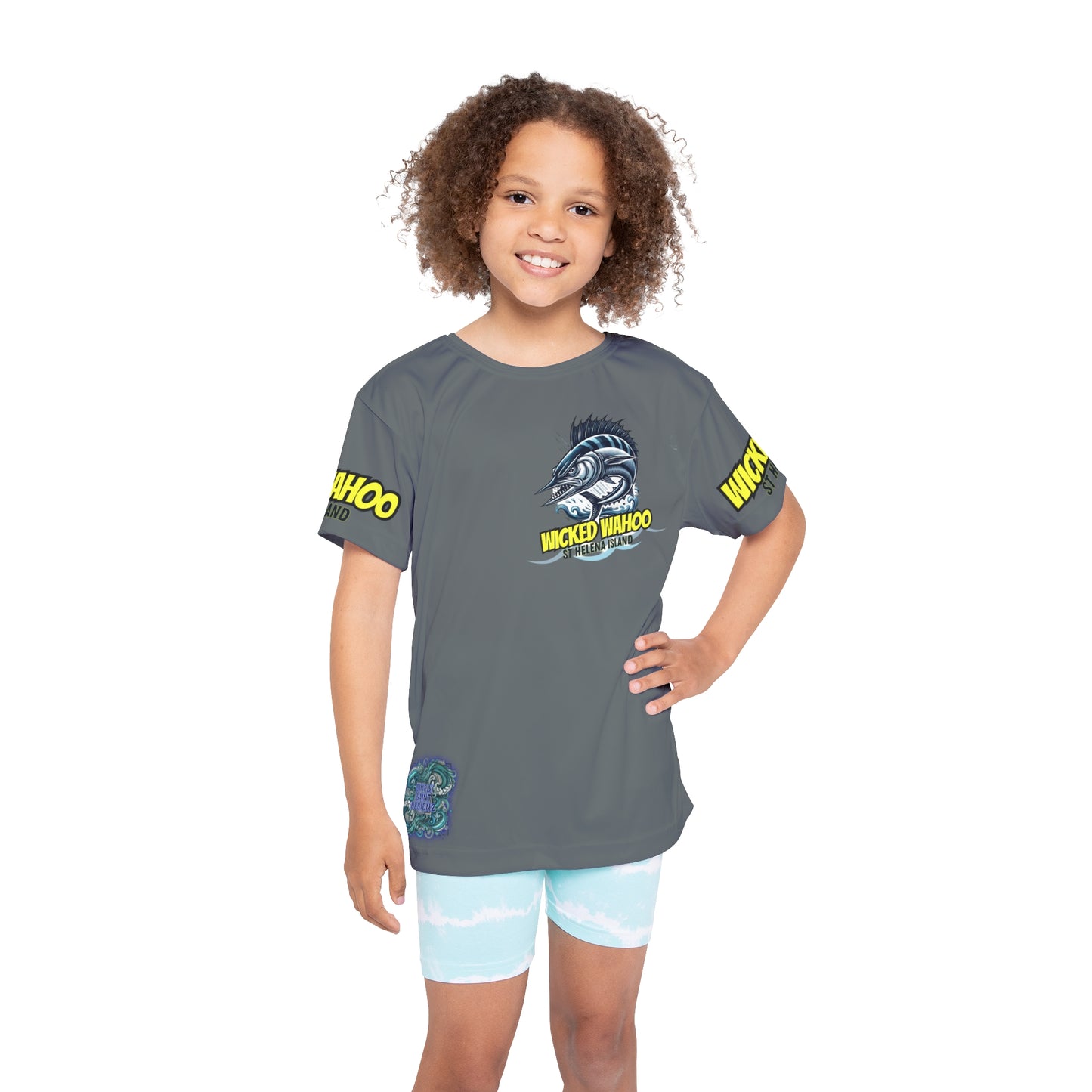 Kids Sports Jersey - Wicked Wahoo St Helena Island Ocean Adventure Shirt