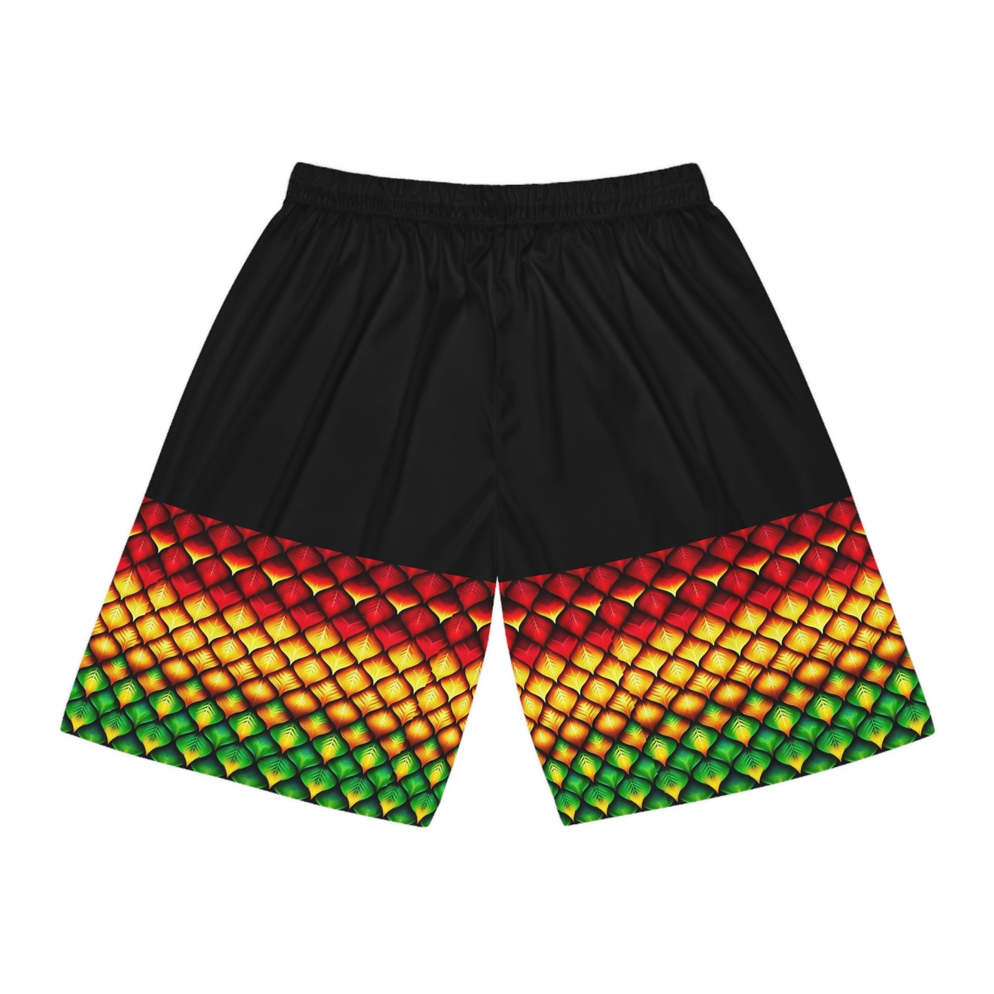 Reel Sim Shorts (AOP) Rasta Scales