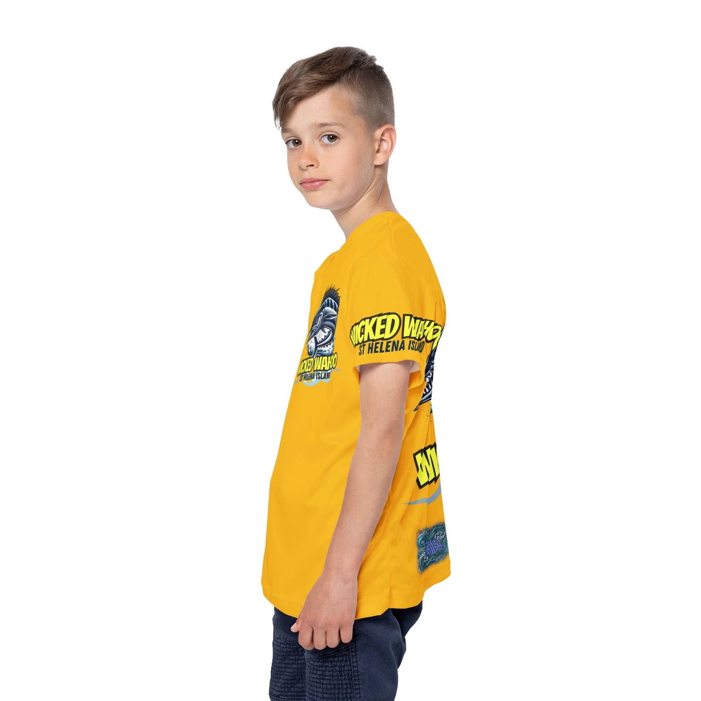 Kids Sports Jersey - Wicked Wahoo St Helena Island Ocean Adventure Shirt