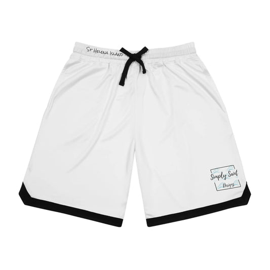 St Helena Island Basketball Rib Shorts (AOP) - Simply Saint Designz