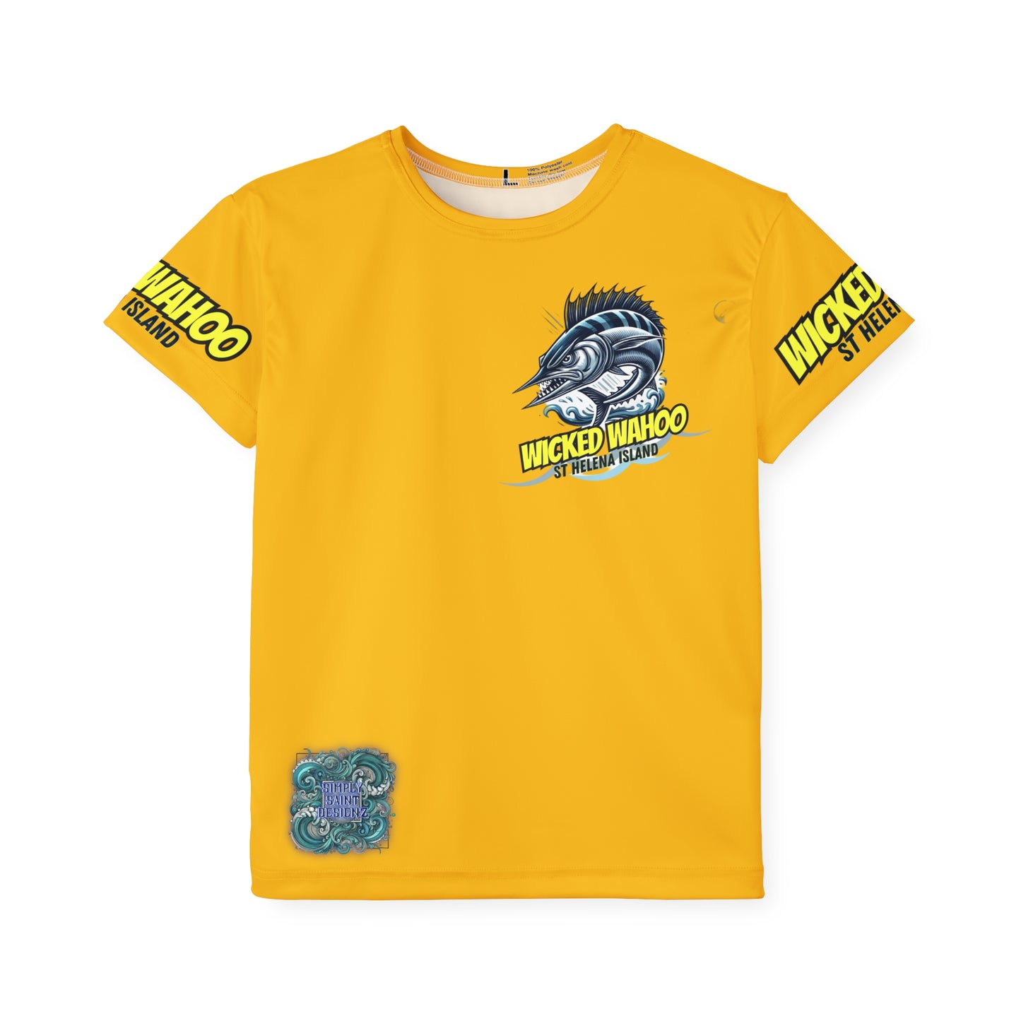 Kids Sports Jersey - Wicked Wahoo St Helena Island Ocean Adventure Shirt