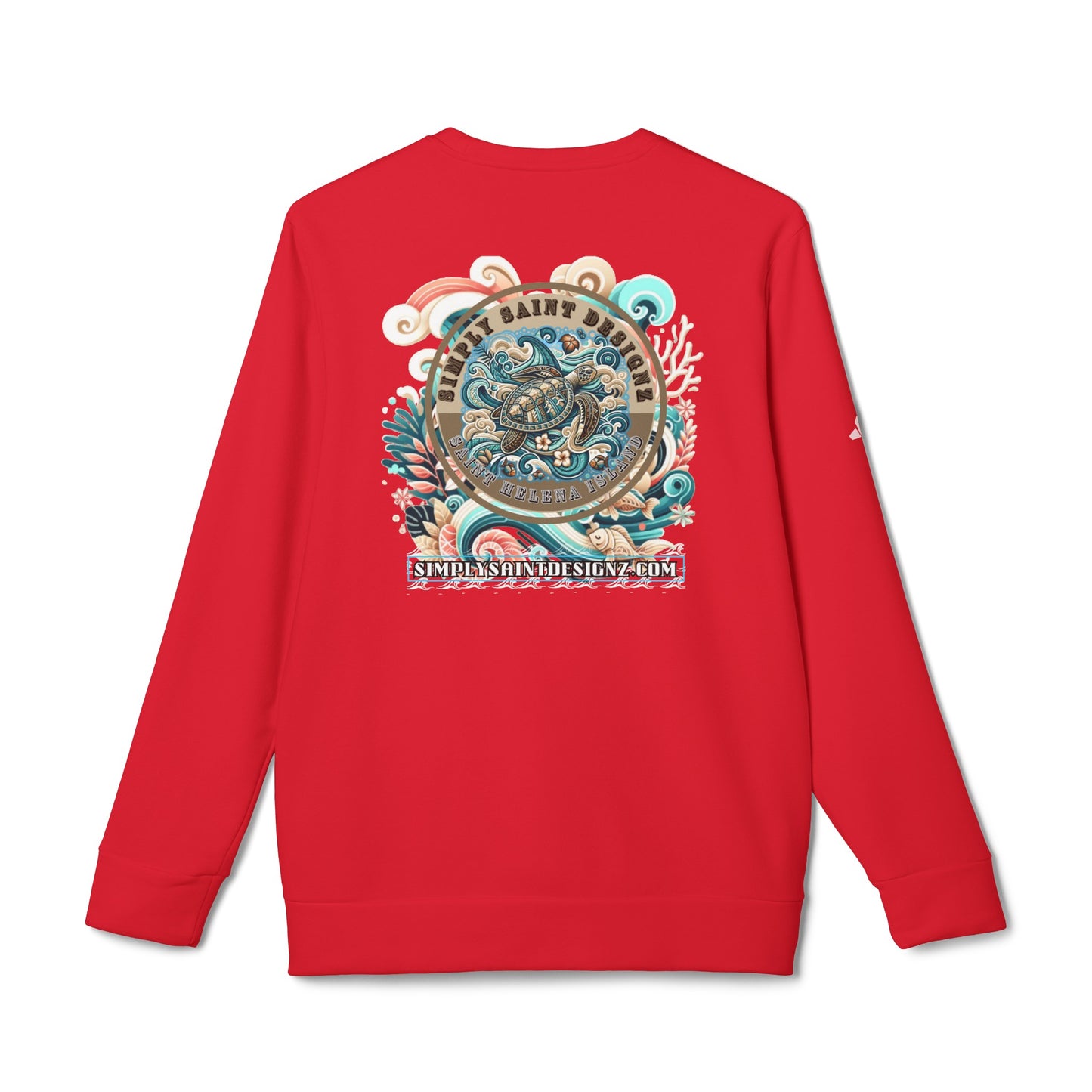 adidas® Unisex Fleece Crewneck Sweatshirt turtle tribe collection