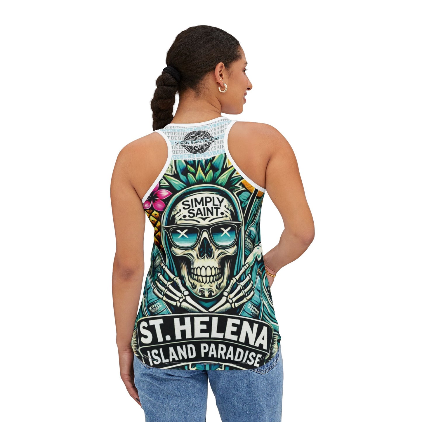 Tropical Skull Collection Women's Tank Top (AOP)