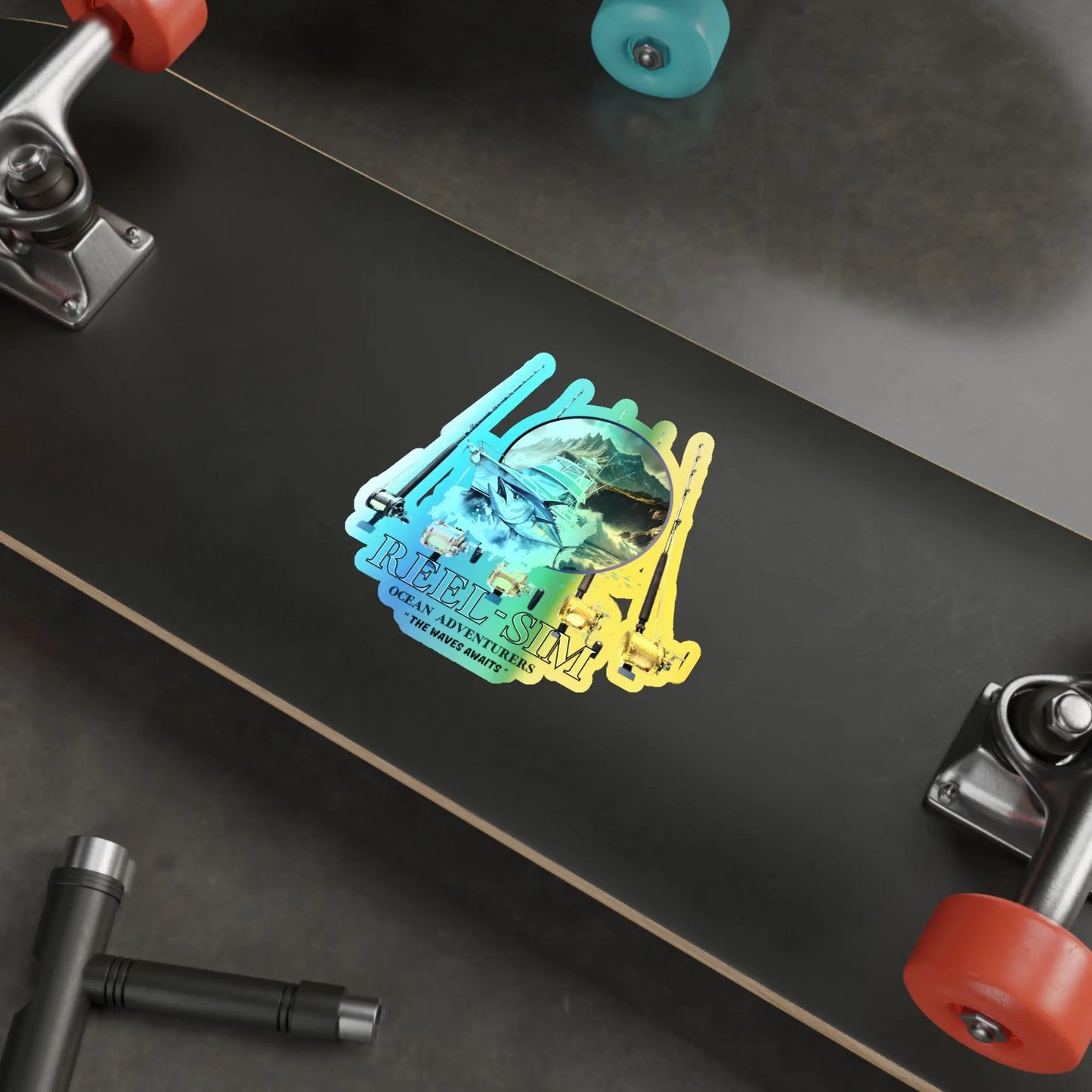 Reel Sim Holographic Die-cut Stickers - Simply Saint Designz