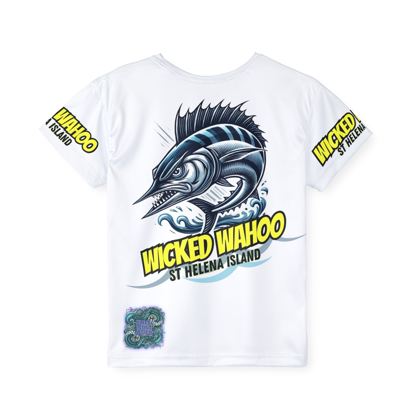 Kids Sports Jersey - Wicked Wahoo St Helena Island Ocean Adventure Shirt