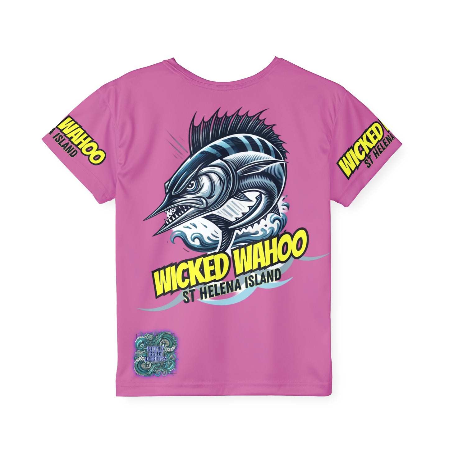 Kids Sports Jersey - Wicked Wahoo St Helena Island Ocean Adventure Shirt