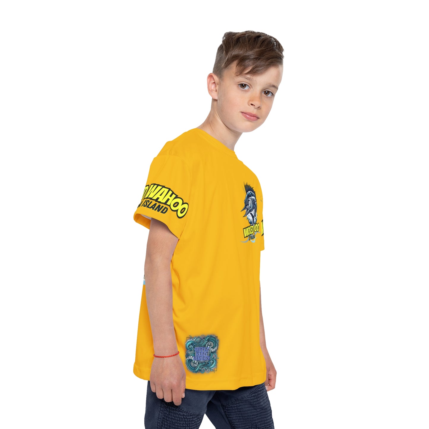 Kids Sports Jersey - Wicked Wahoo St Helena Island Ocean Adventure Shirt