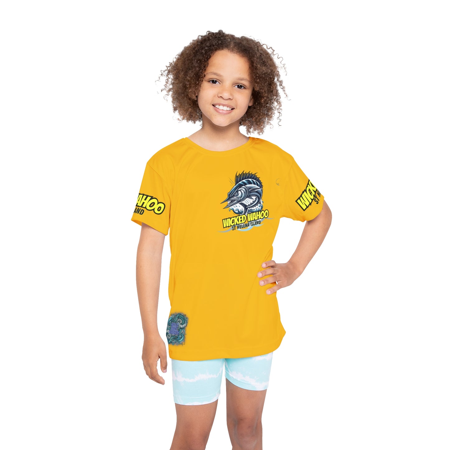 Kids Sports Jersey - Wicked Wahoo St Helena Island Ocean Adventure Shirt