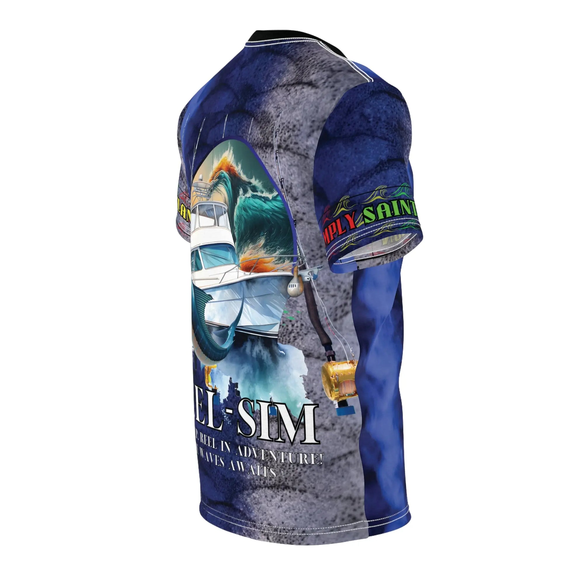 Reel Sim unisex fishing shirt - Simply Saint Designz