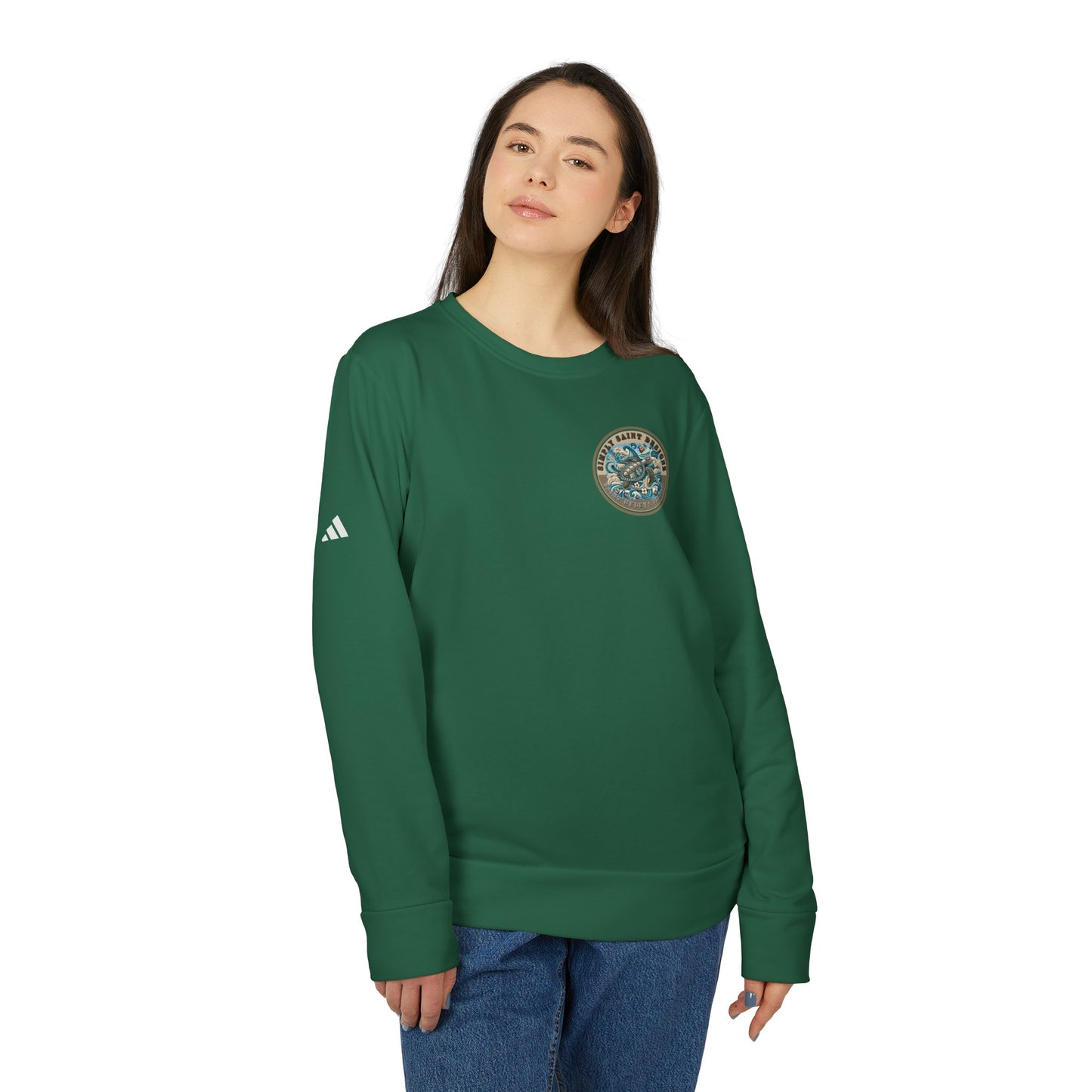 adidas® Unisex Fleece Crewneck Sweatshirt turtle tribe collection