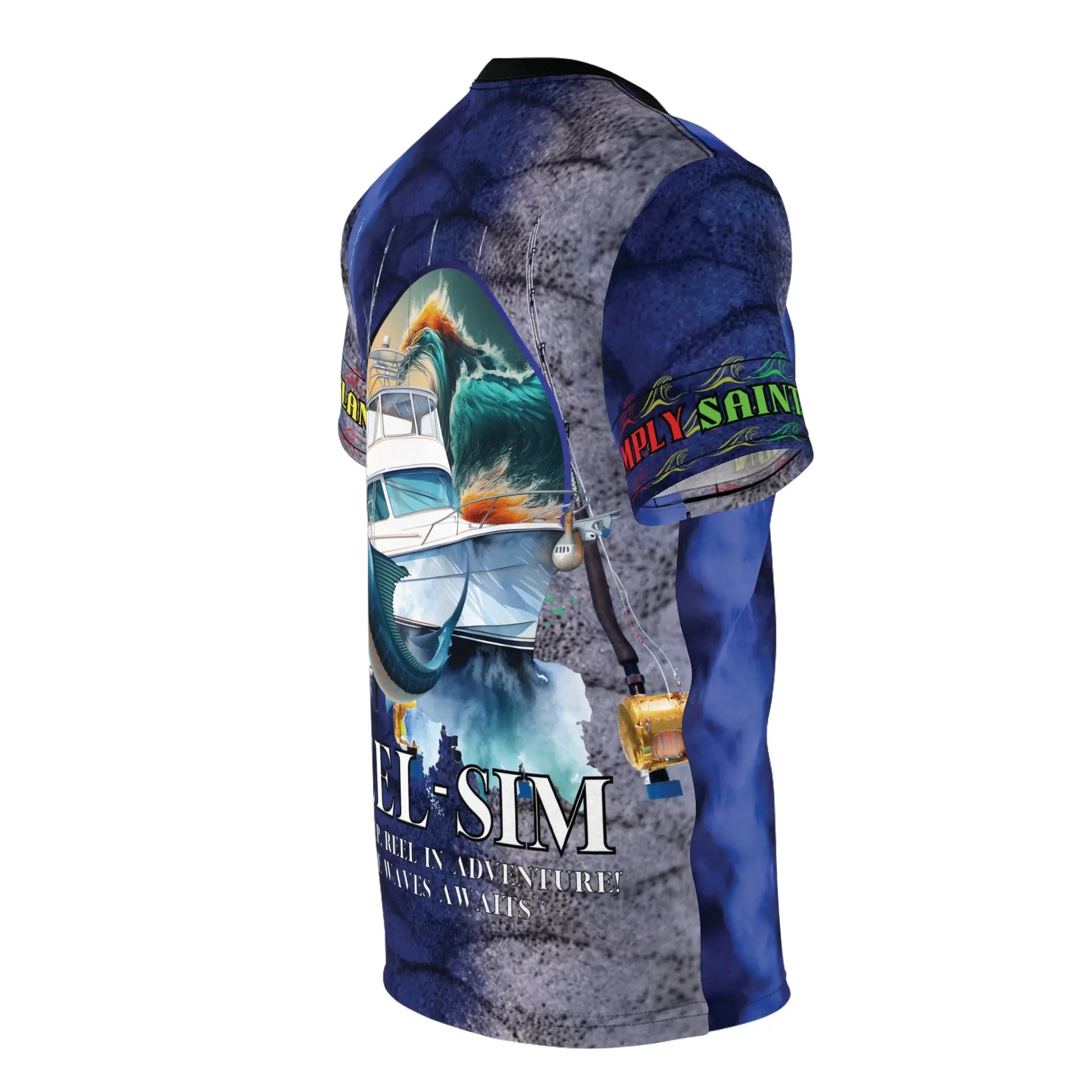 Reel Sim unisex fishing shirt - Simply Saint Designz