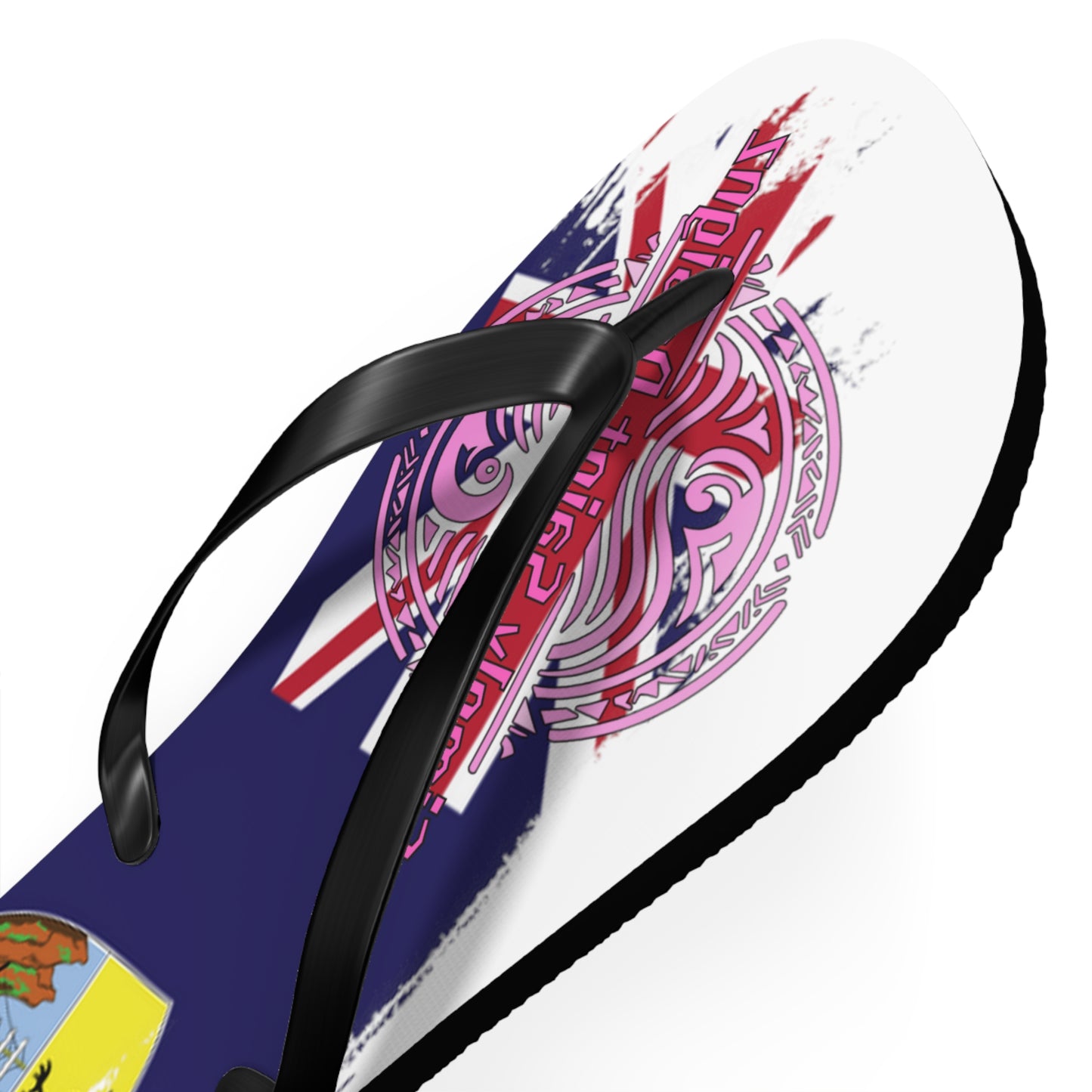 Simply Saint Designz Turtle Tribe Collection Flip Flops