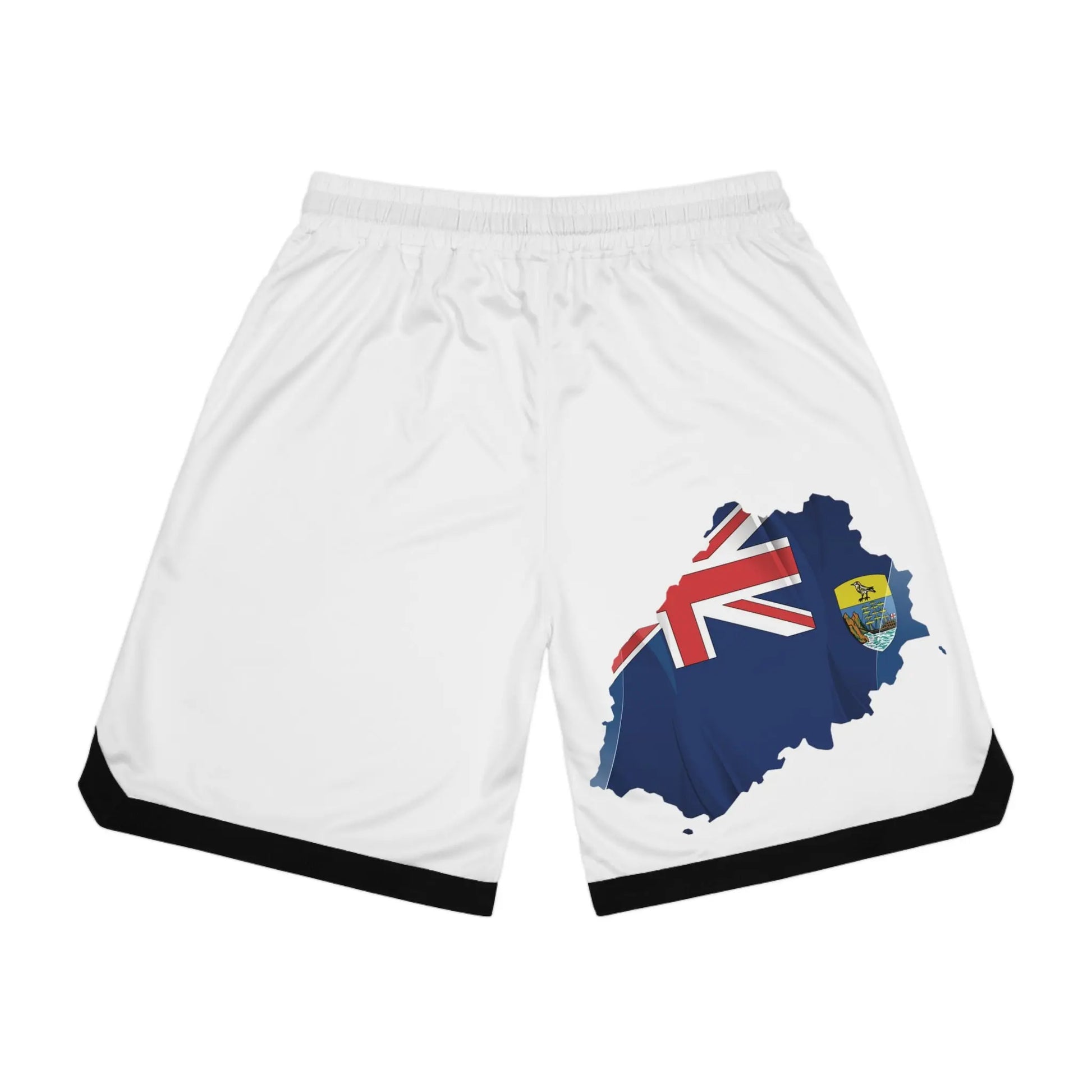 St Helena Island Basketball Rib Shorts (AOP) - Simply Saint Designz