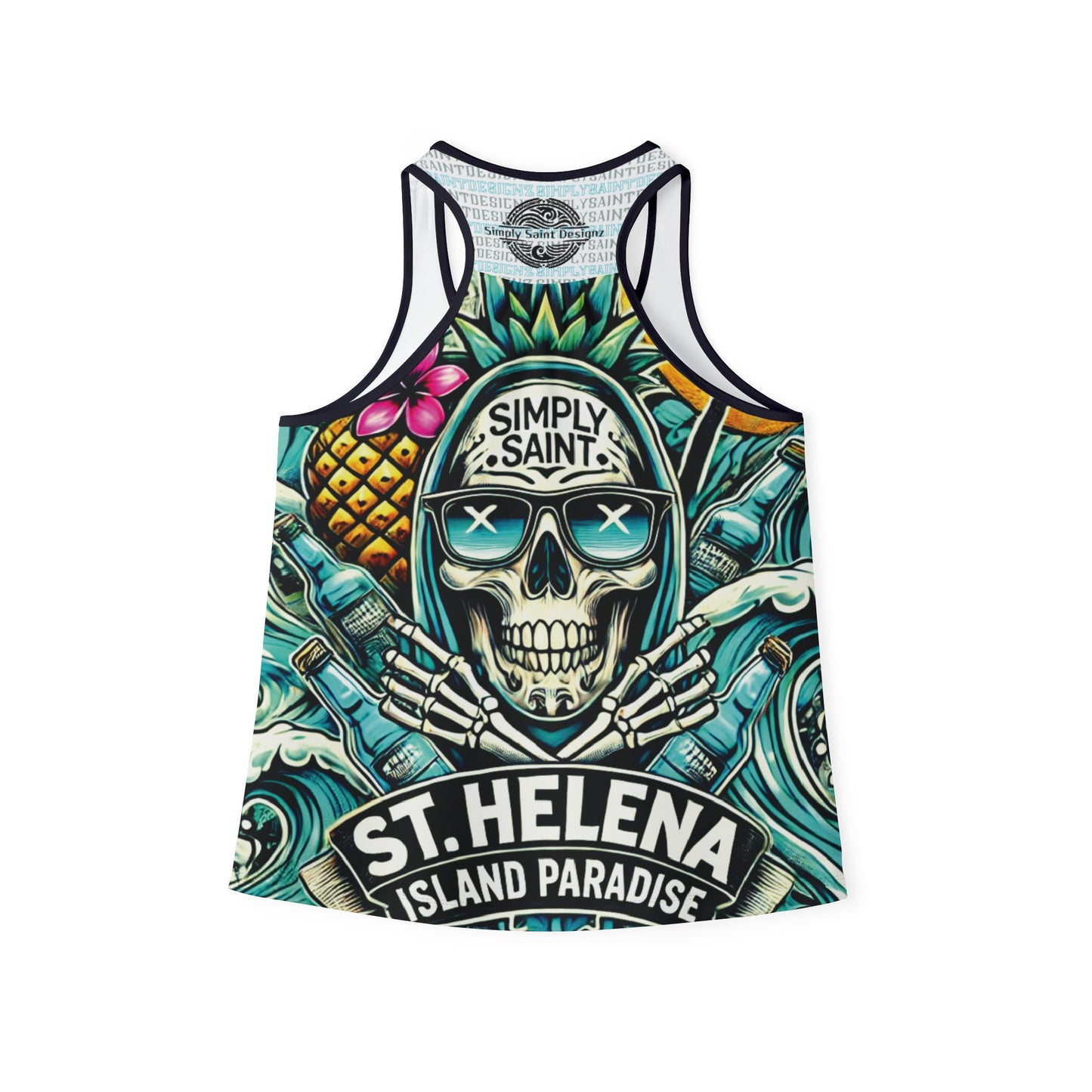 Tropical Skull Collection Women's Tank Top (AOP)