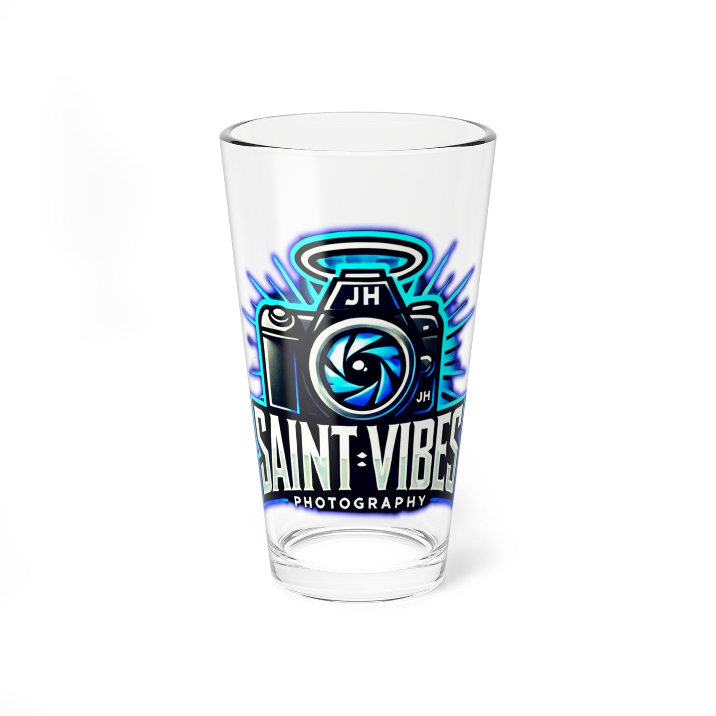 Saint Vibes Photography Mixing Glass, 16oz