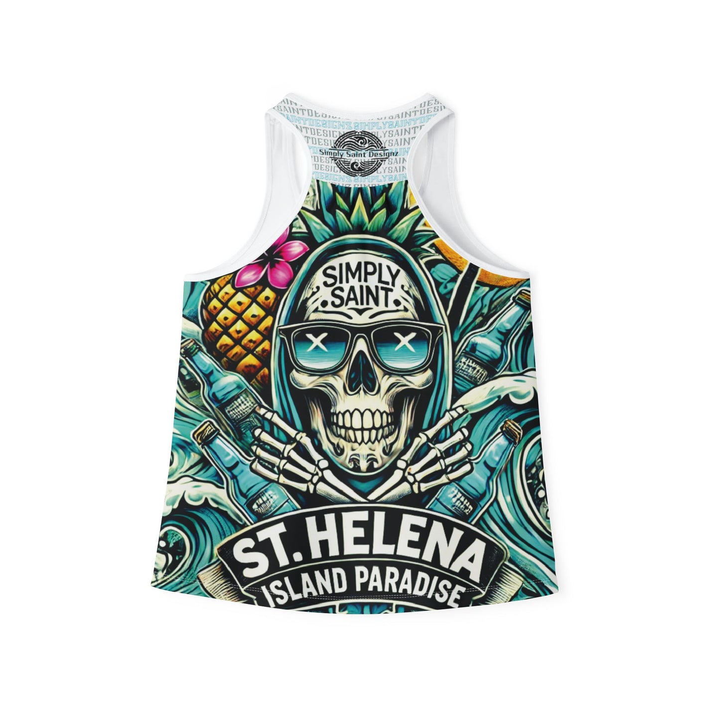 Tropical Skull Collection Women's Tank Top (AOP)