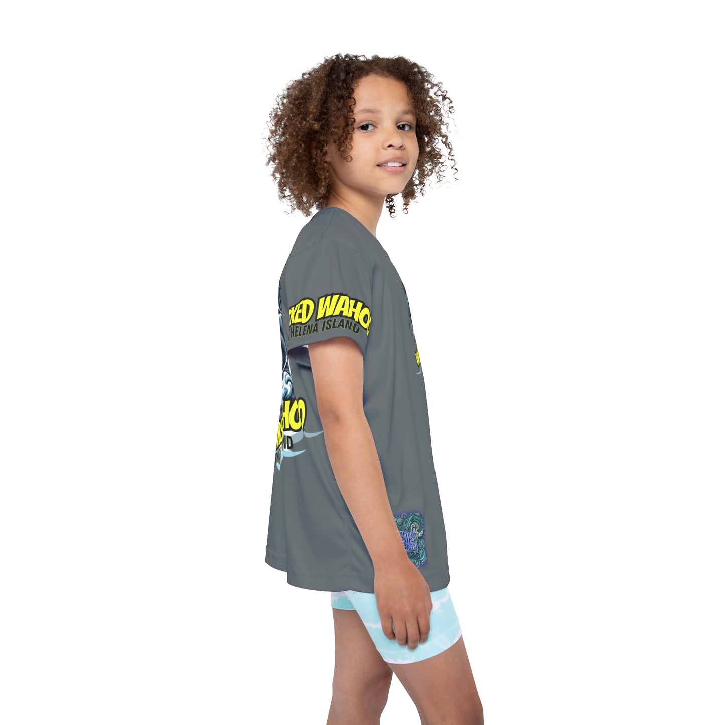 Kids Sports Jersey - Wicked Wahoo St Helena Island Ocean Adventure Shirt