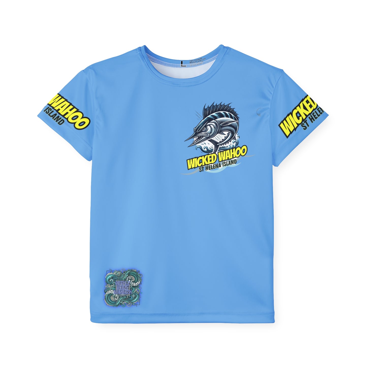 Kids Sports Jersey - Wicked Wahoo St Helena Island Ocean Adventure Shirt