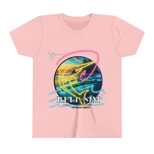 Reel Sim Youth Fishing Shirt: Short Sleeve Tee for the Next Generation of Anglers - Simply Saint Designz