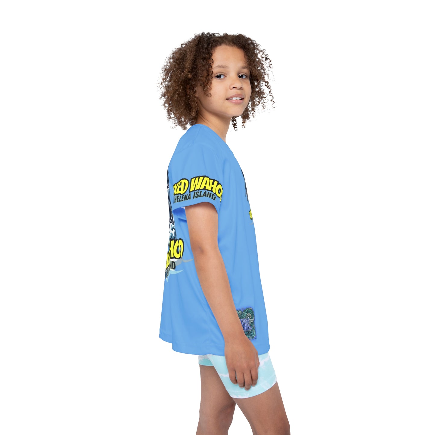 Kids Sports Jersey - Wicked Wahoo St Helena Island Ocean Adventure Shirt