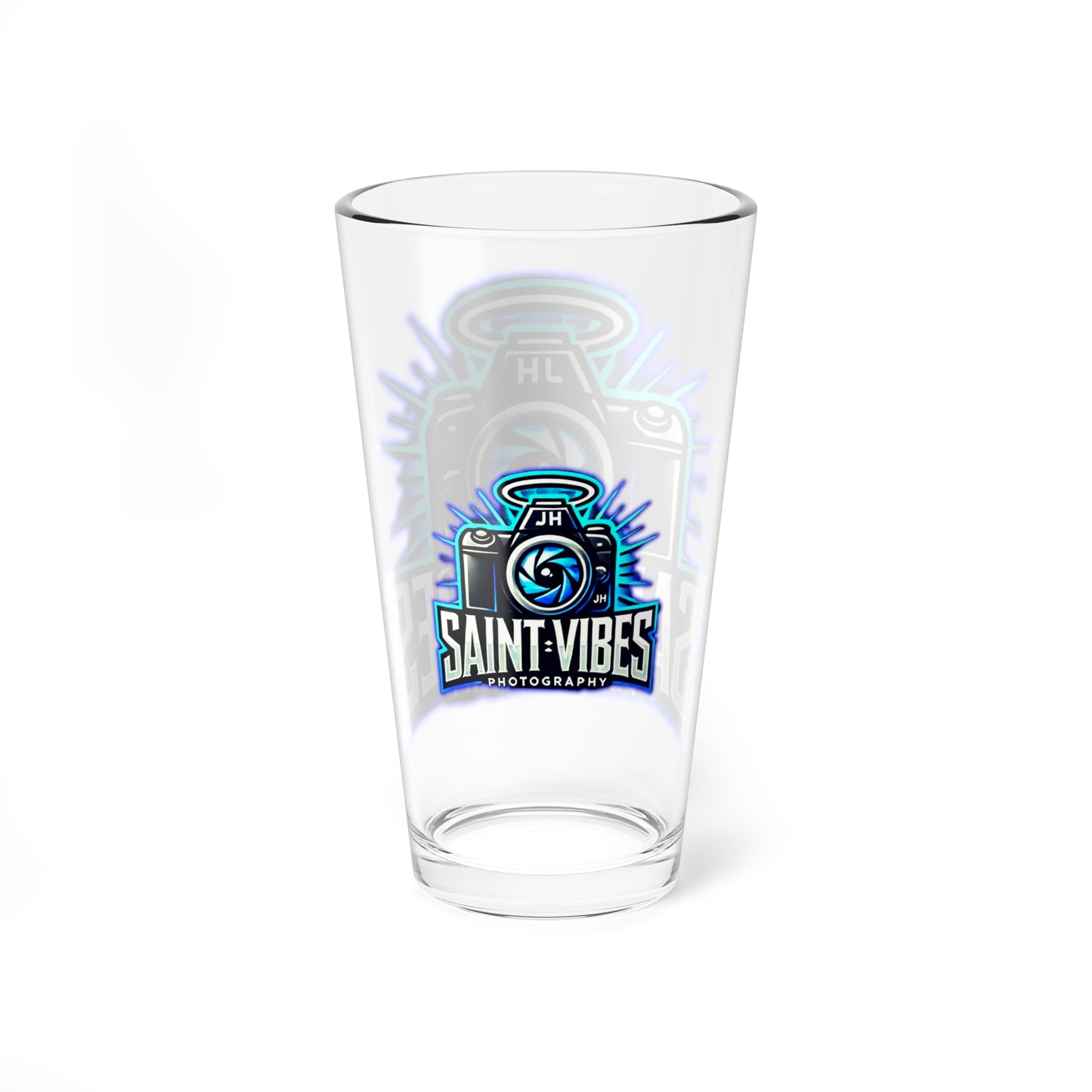 Saint Vibes Photography Mixing Glass, 16oz