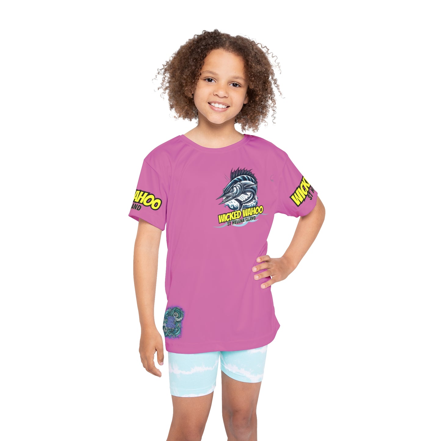 Kids Sports Jersey - Wicked Wahoo St Helena Island Ocean Adventure Shirt