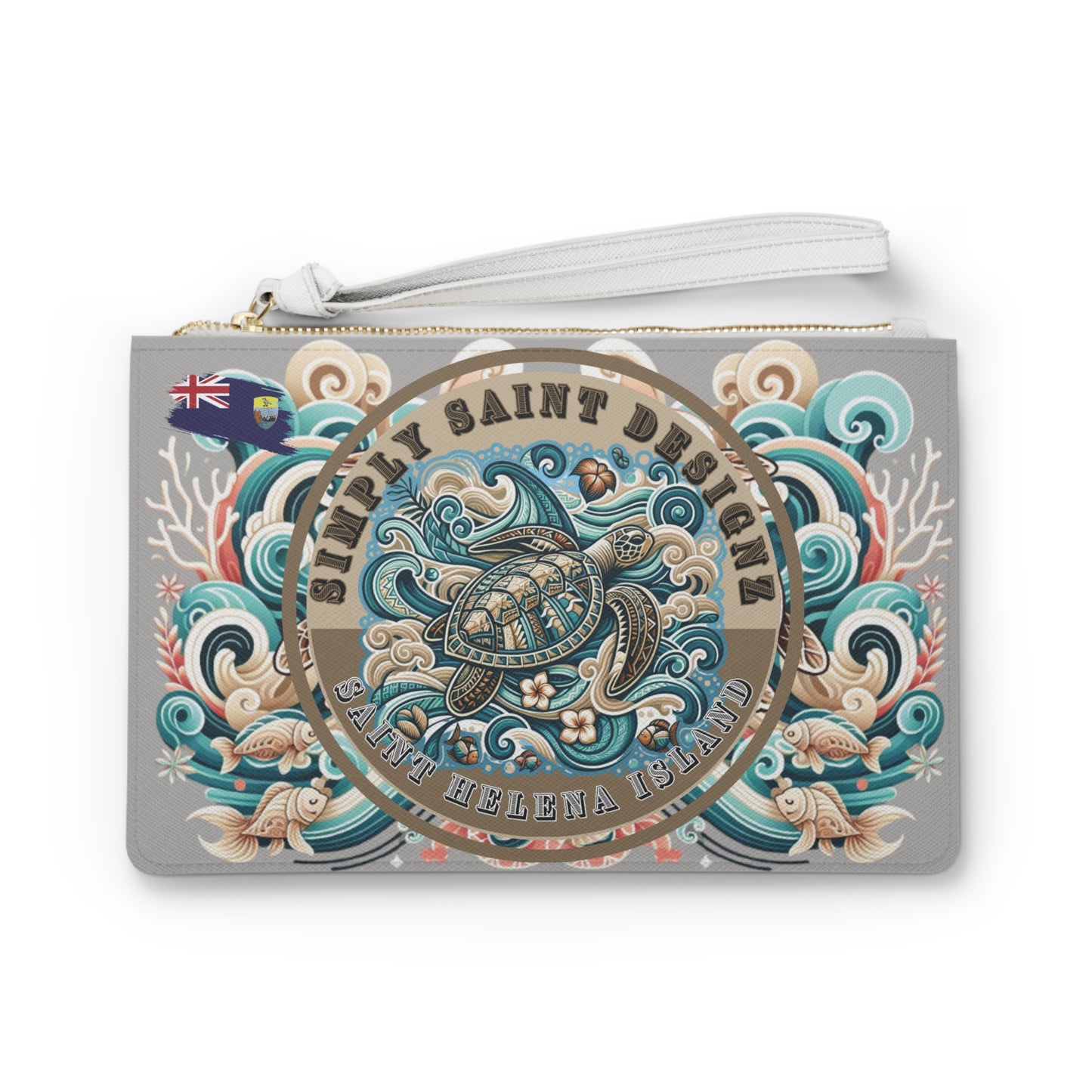 Simply Saint Designz Turtle Tribe Collection Clutch Bag