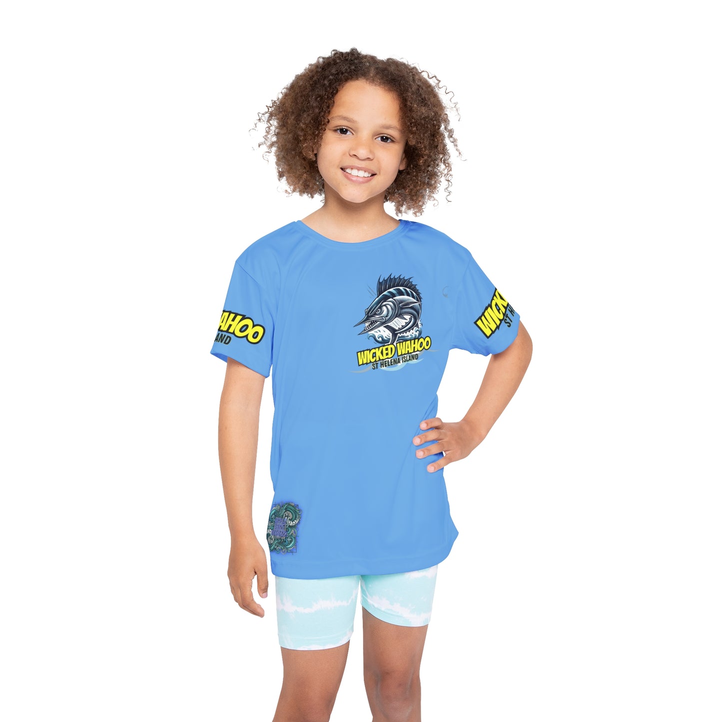 Kids Sports Jersey - Wicked Wahoo St Helena Island Ocean Adventure Shirt