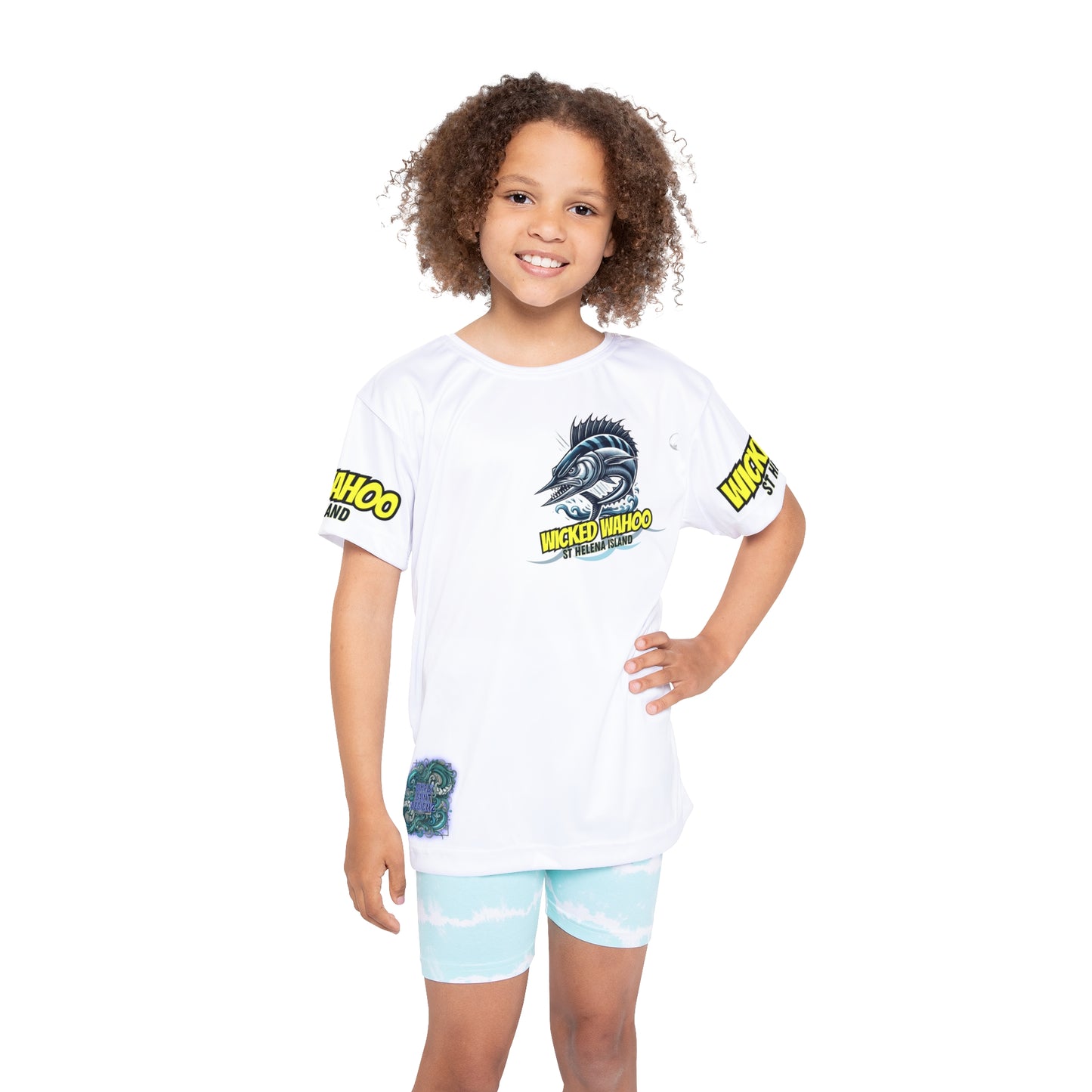 Kids Sports Jersey - Wicked Wahoo St Helena Island Ocean Adventure Shirt